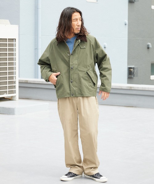 Barbour(バブアー)の「Barbour/バブアー transporter casual jacketTRANSPORT トランスポート ピーチスキン コットン ショートレングスブルゾン 2026年 夏 夏服 秋服(ブルゾン・メンズ・ブラック/グリーン・36/38/40)」の13枚目の写真