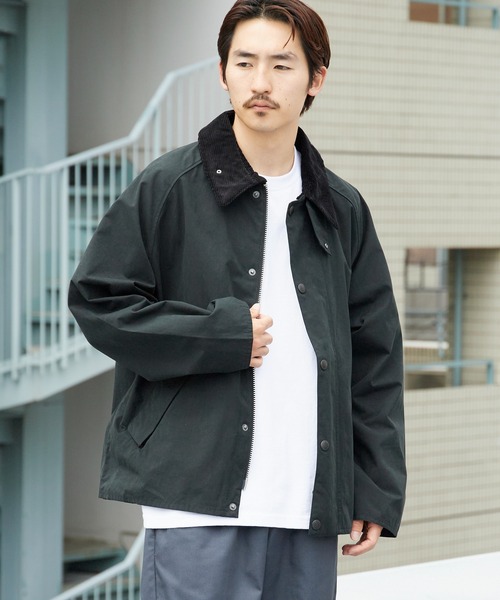 Barbour(バブアー)の「Barbour/バブアー transporter casual jacketTRANSPORT トランスポート ピーチスキン コットン ショートレングスブルゾン 2026年 夏 夏服 秋服(ブルゾン・メンズ・ブラック/グリーン・36/38/40)」の18枚目の写真