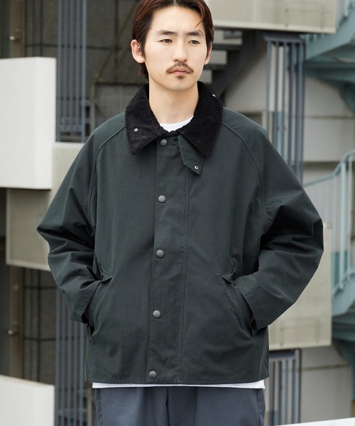 Barbour(バブアー)の「Barbour/バブアー transporter casual jacketTRANSPORT トランスポート ピーチスキン コットン ショートレングスブルゾン 2026年 夏 夏服 秋服(ブルゾン・メンズ・ブラック/グリーン・36/38/40)」の21枚目の写真