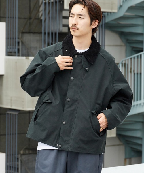 Barbour(バブアー)の「Barbour/バブアー transporter casual jacketTRANSPORT トランスポート ピーチスキン コットン ショートレングスブルゾン 2026年 夏 夏服 秋服(ブルゾン・メンズ・ブラック/グリーン・36/38/40)」の22枚目の写真