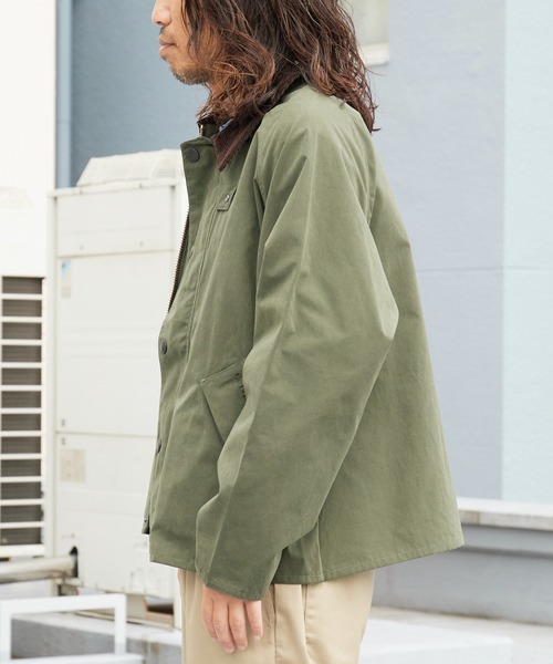 Barbour(バブアー)の「Barbour/バブアー transporter casual jacketTRANSPORT トランスポート ピーチスキン コットン ショートレングスブルゾン 2026年 夏 夏服 秋服(ブルゾン・メンズ・ブラック/グリーン・36/38/40)」の15枚目の写真