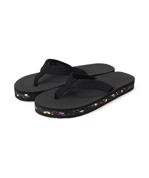 Indosole(インドソール)の「Indosole/インドソール/Riversole Flip Flops SANDALS(サンダル・メンズ・ブラック/グレー系その他3・10/9)」の1枚目の写真