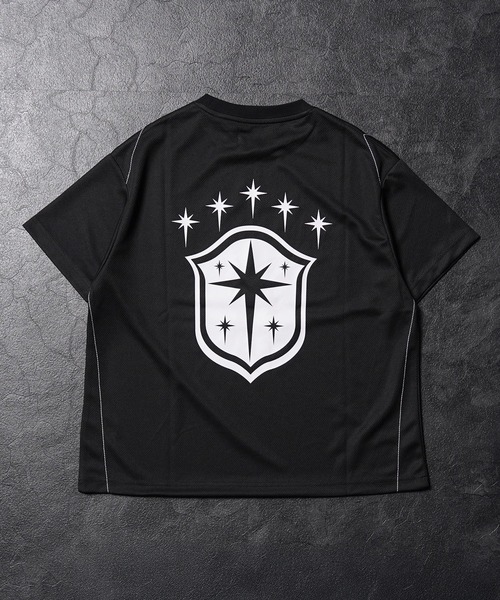 GUIDER（ガイダー）の「【GUIDER】ナンバリング メッシュ Tee / Numbered Mesh Tee（Tシャツ/カットソー・メンズ・ブラック×ブルー/ブラック×イエロー/ブラック×ホワイト・M/S/L）」の6枚目の写真