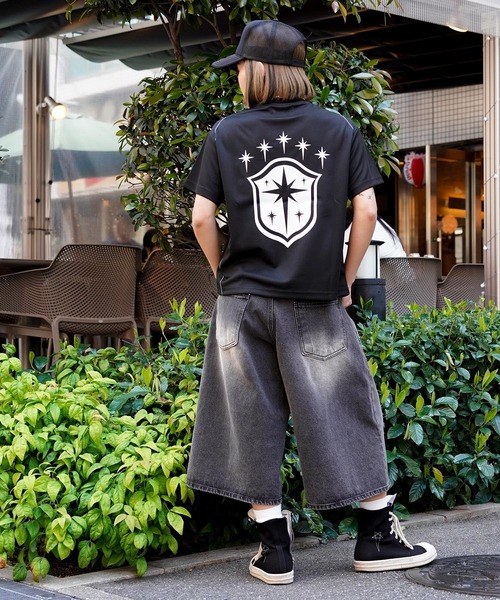 GUIDER（ガイダー）の「【GUIDER】ナンバリング メッシュ Tee / Numbered Mesh Tee（Tシャツ/カットソー・メンズ・ブラック×ブルー/ブラック×イエロー/ブラック×ホワイト・M/S/L）」の12枚目の写真