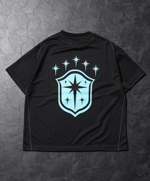 GUIDER（ガイダー）の「【GUIDER】ナンバリング メッシュ Tee / Numbered Mesh Tee（Tシャツ/カットソー・メンズ・ブラック×ブルー/ブラック×イエロー/ブラック×ホワイト・M/S/L）」の15枚目の写真