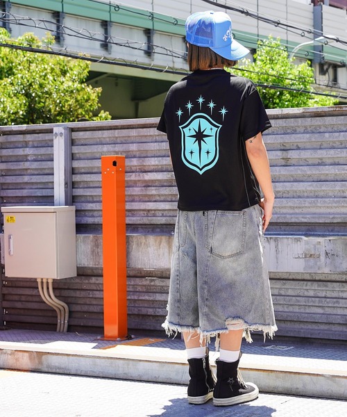 GUIDER（ガイダー）の「【GUIDER】ナンバリング メッシュ Tee / Numbered Mesh Tee（Tシャツ/カットソー・メンズ・ブラック×ブルー/ブラック×イエロー/ブラック×ホワイト・M/S/L）」の21枚目の写真