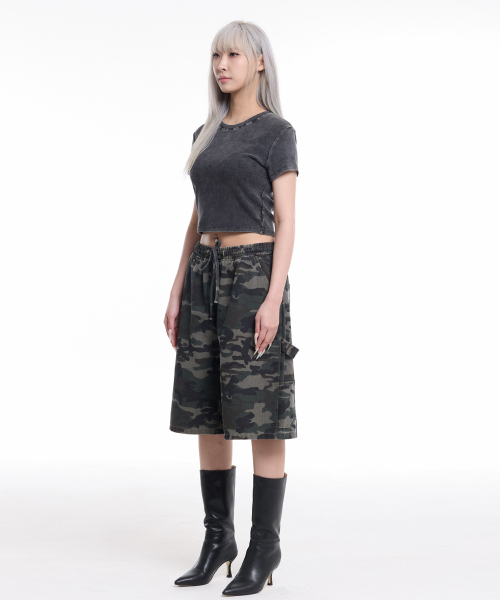 CREAM SODA LAB(クリームソーダラボ)の「ピグメントゴルジスリムクロップ半袖Tシャツブラック(Tシャツ/カットソー・レディース・その他・FREE)」の9枚目の写真