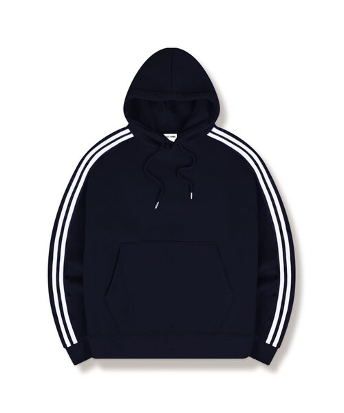 BASIC LABEL（ベーシックラベル）の「Ivo Oversized-fit track Oversized-fit hooded T-shirt 4 Color [BLBI_6001]（パーカー・レディース・ホワイト/ブラック/ネイビー/アイボリー・SMALL/MEDIUM/LARGE/X-LARGE）」の4枚目の写真
