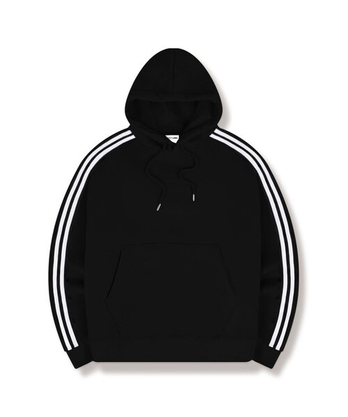 BASIC LABEL（ベーシックラベル）の「Ivo Oversized-fit track Oversized-fit hooded T-shirt 4 Color [BLBI_6001]（パーカー・レディース・ホワイト/ブラック/ネイビー/アイボリー・SMALL/MEDIUM/LARGE/X-LARGE）」の3枚目の写真