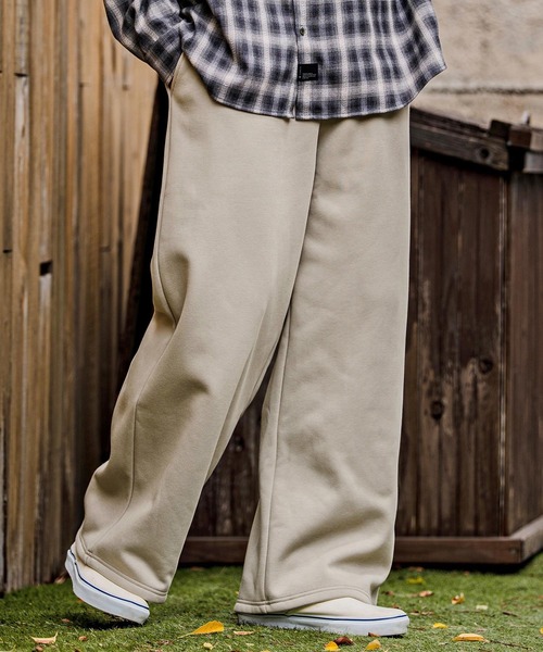 CAMBIO(カンビオ)の「mp15104-Fleece Lined Baggy Wide Sweat pants バギーワイドスウェットパンツ(A70826cmb)(スウェットパンツ・メンズ・ミックスグレー/ブラック/ネイビー/ベージュ/レッド系その他・L/M/S)」の3枚目の写真