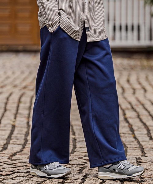 CAMBIO(カンビオ)の「mp15104-Fleece Lined Baggy Wide Sweat pants バギーワイドスウェットパンツ(A70826cmb)(スウェットパンツ・メンズ・ミックスグレー/ブラック/ネイビー/ベージュ/レッド系その他・L/M/S)」の4枚目の写真