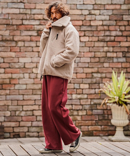 CAMBIO(カンビオ)の「mp15104-Fleece Lined Baggy Wide Sweat pants バギーワイドスウェットパンツ(A70826cmb)(スウェットパンツ・メンズ・ミックスグレー/ブラック/ネイビー/ベージュ/レッド系その他・L/M/S)」の17枚目の写真