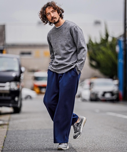 CAMBIO(カンビオ)の「mp15104-Fleece Lined Baggy Wide Sweat pants バギーワイドスウェットパンツ(A70826cmb)(スウェットパンツ・メンズ・ミックスグレー/ブラック/ネイビー/ベージュ/レッド系その他・L/M/S)」の21枚目の写真