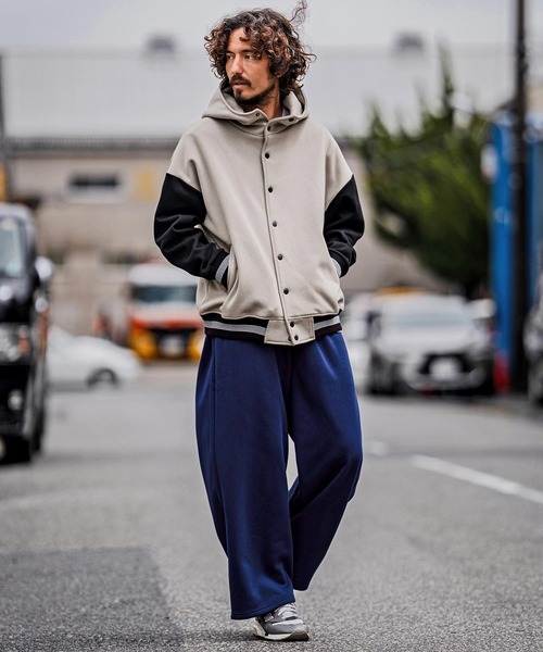 CAMBIO(カンビオ)の「mp15104-Fleece Lined Baggy Wide Sweat pants バギーワイドスウェットパンツ(A70826cmb)(スウェットパンツ・メンズ・ミックスグレー/ブラック/ネイビー/ベージュ/レッド系その他・L/M/S)」の22枚目の写真