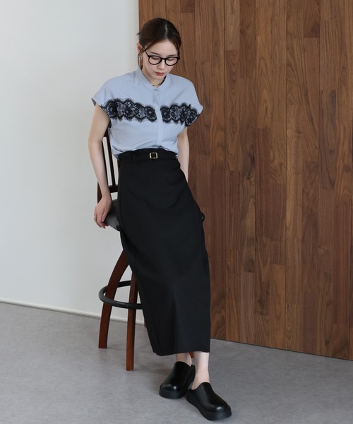 J by blue(ジェイバイブルー)の「《2サイズ展開》ベルト付きリネンタイトスカート(スカート・レディース・ブラック/ベージュ・LARGE/MEDIUM)」の11枚目の写真