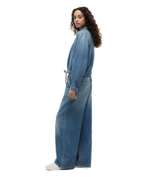 tommy jeans(トミー ジーンズ)の「ワイドシルエットデニムパンツ(デニムパンツ・レディース・インディゴブルー・25inch/27inch/26inch)」の6枚目の写真