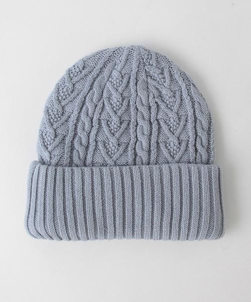 coen(コーエン)の「コットンニットワッチ◆(ニットキャップ/ビーニー・レディース・オフホワイト/ライトグレー/ライトブルー/ネイビー・フリー)」の5枚目の写真