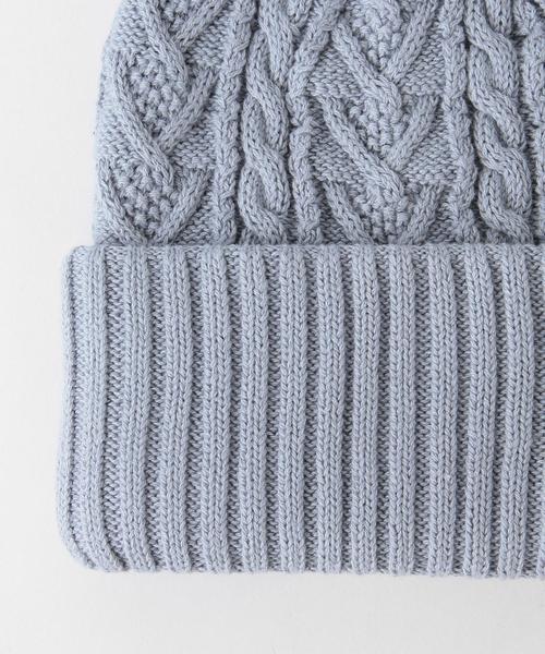 coen(コーエン)の「コットンニットワッチ◆(ニットキャップ/ビーニー・レディース・オフホワイト/ライトグレー/ライトブルー/ネイビー・フリー)」の6枚目の写真