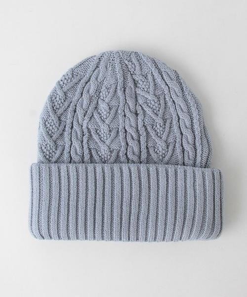 coen(コーエン)の「コットンニットワッチ◆(ニットキャップ/ビーニー・レディース・オフホワイト/ライトグレー/ライトブルー/ネイビー・フリー)」の9枚目の写真