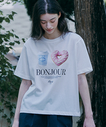 5218 アモールグラフィックTシャツ (ホワイト)