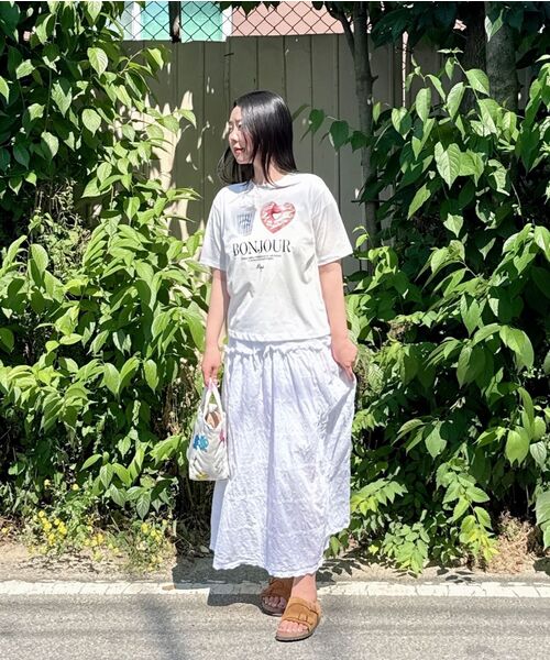 MALOUPE(マロップ)の「5218 アモールグラフィックTシャツ (ホワイト)(Tシャツ/カットソー・レディース・ホワイト・FREE)」の13枚目の写真