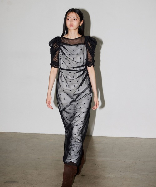 限定値下げ！ANDRÉSD ／ アンドレスド Dot Layered Dress ドットレイヤードドレス / dot layered dress（ドレス）｜ANDRESD