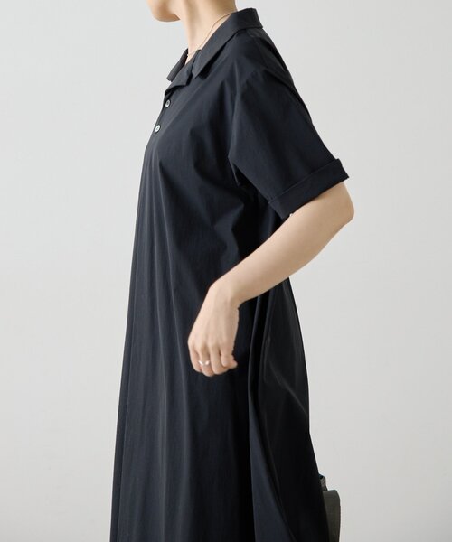 ear PAPILLONNER(イアパピヨネ)の「開襟シャツライクワンピース【SUM1 STYLE】(ワンピース・レディース・グリーン/ブラック・FREE)」の20枚目の写真