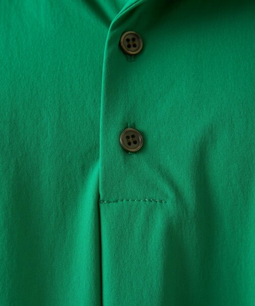 ear PAPILLONNER(イアパピヨネ)の「開襟シャツライクワンピース【SUM1 STYLE】(ワンピース・レディース・グリーン/ブラック・FREE)」の5枚目の写真