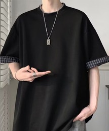Layered Check Tee レイヤードチェックTシャツ