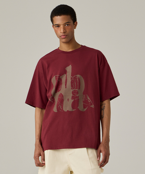 URBANAGE(アーバンエイジ)の「FLOW UBNA オーバー半袖バーガンディ(Tシャツ/カットソー・レディース・その他・MEDIUM/LARGE)」の15枚目の写真