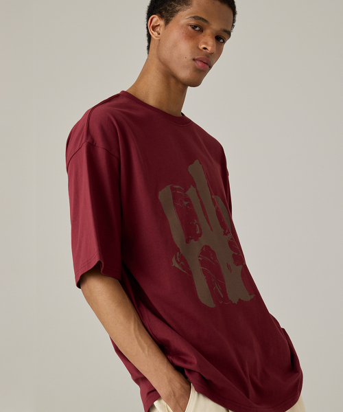 URBANAGE(アーバンエイジ)の「FLOW UBNA オーバー半袖バーガンディ(Tシャツ/カットソー・レディース・その他・MEDIUM/LARGE)」の14枚目の写真
