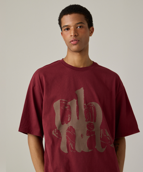URBANAGE(アーバンエイジ)の「FLOW UBNA オーバー半袖バーガンディ(Tシャツ/カットソー・レディース・その他・MEDIUM/LARGE)」の13枚目の写真