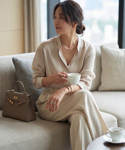 STYLE DELI(スタイルデリ)の「【DELI by】淡水パールショートネックレス【925シルバー】(ネックレス・レディース・シルバー・FREE)」の5枚目の写真