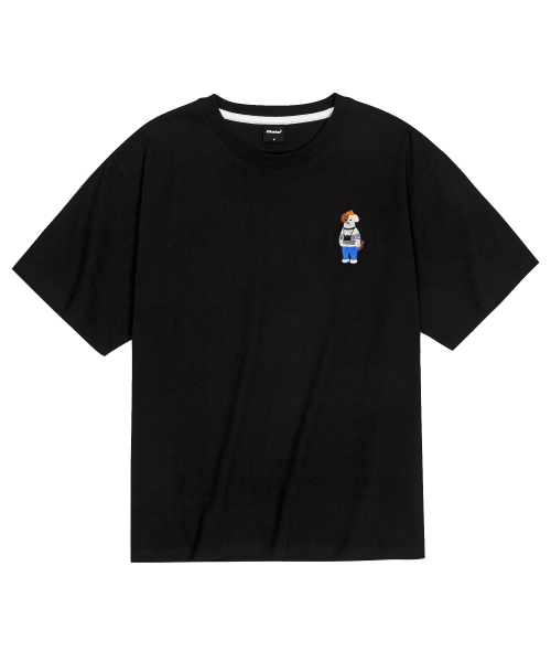 OKSTAR（オクスター）の「クールコットンオーバーサイズミニミフォトグラファーブロドック刺繍半袖Tシャツ（Tシャツ/カットソー・レディース・クリーム/ブラック/ホワイト/ダークグリーン・LARGE/MEDIUM/SMALL/XX-LARGE/X-LARGE）」の7枚目の写真