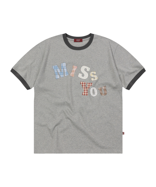 S'EST(エスイーエスティー)の「Miss You Ringer T-shirts Gray(Tシャツ/カットソー・メンズ・グレー・SMALL/MEDIUM/LARGE)」の1枚目の写真