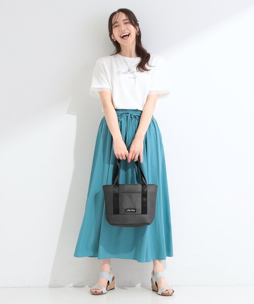 SHOO・LA・RUE（シューラルー）の「メッシュトートバッグ（トートバッグ・レディース・ダークグレー/ブラック/ライトグレー・00）」の7枚目の写真