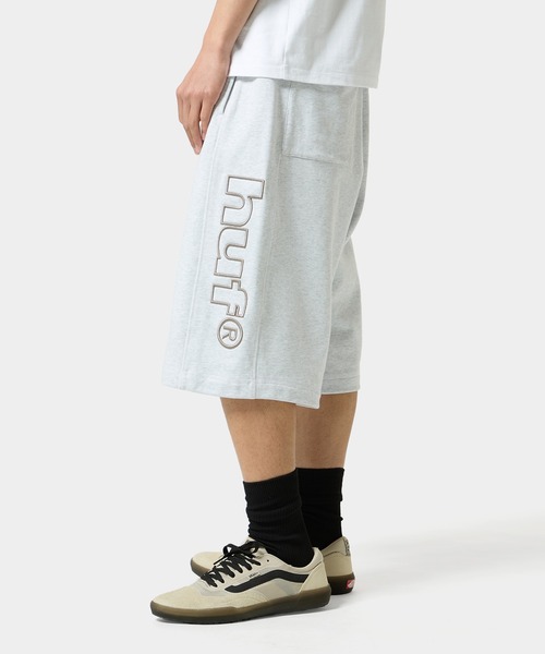 HUF（ハフ）の「BERMUDA FLEECE SHORT（スウェットパンツ・メンズ・アッシュグレー/ブラック/カモフラージュ・L/XL/M/S）」の17枚目の写真