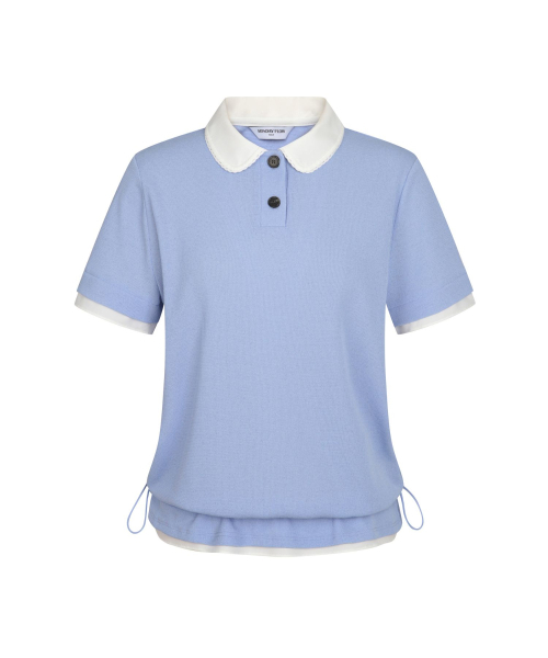 MONDAYFLOW(マンデーフロー)の「フィルソグッドニットライクトップ_ライトブルー(Tシャツ/カットソー・レディース・その他・SMALL/MEDIUM/LARGE)」の1枚目の写真