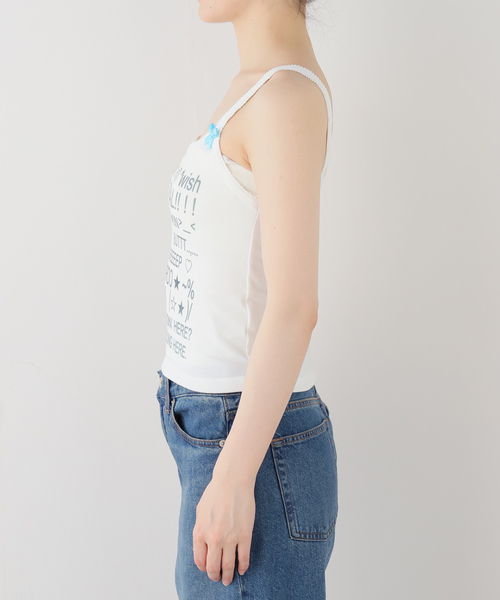 Oriens JOURNAL STANDARD(オリエンス ジャーナルスタンダード)の「【HOLECO/ホレコ】 Dango Camisole(CREEP/WHITE)(キャミソール・レディース・ホワイト・FREE)」の5枚目の写真