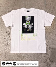 【BATMAN/バットマン】 THE JOKER フォトグラフィックピグメントTシャツ グラフィックプリント ヴィンテージ加工 半袖 ユニセックス