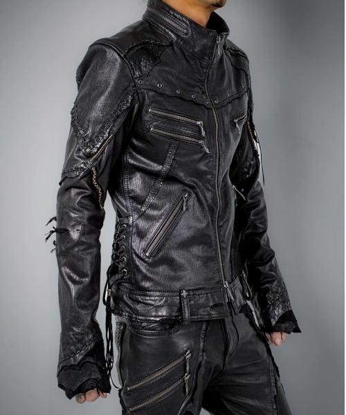 14th Addiction(フォーティーンスアディクション)の「14th Addiction/フォーティーンスアディクション/Desert Neo Black(ライダースジャケット・メンズ・ブラック・MEDIUM/LARGE)」の2枚目の写真