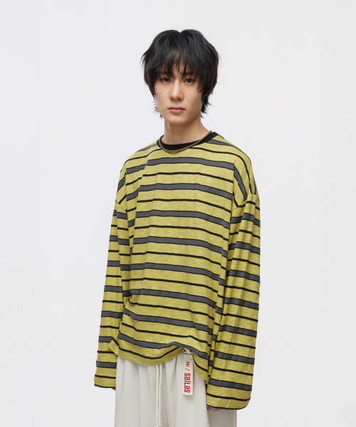 SAILAS(サイラス)の「L02 Stripe_YL(Tシャツ/カットソー・レディース・その他・MEDIUM/LARGE/SMALL)」の4枚目の写真