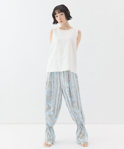 WRAPINKNOT（ラッピンノット）の「【WRAPINKNOTラッピンノット】《STUDIOUS別注》no sleeve knit tops/ノースリーブニットトップス（その他トップス・レディース・オレンジ/グリーン/ブラック/ホワイト・FREE）」の8枚目の写真