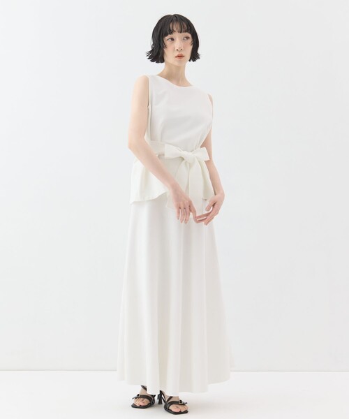 WRAPINKNOT（ラッピンノット）の「【WRAPINKNOTラッピンノット】《STUDIOUS別注》no sleeve knit tops/ノースリーブニットトップス（その他トップス・レディース・オレンジ/グリーン/ブラック/ホワイト・FREE）」の5枚目の写真