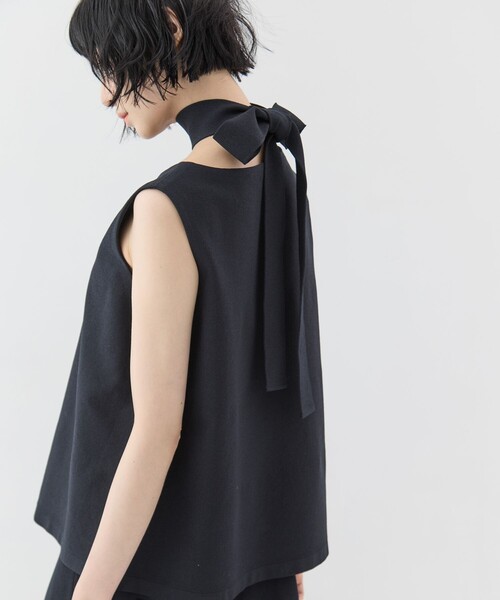 WRAPINKNOT（ラッピンノット）の「【WRAPINKNOTラッピンノット】《STUDIOUS別注》no sleeve knit tops/ノースリーブニットトップス（その他トップス・レディース・オレンジ/グリーン/ブラック/ホワイト・FREE）」の20枚目の写真
