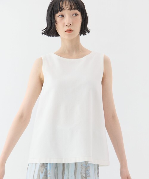 WRAPINKNOT（ラッピンノット）の「【WRAPINKNOTラッピンノット】《STUDIOUS別注》no sleeve knit tops/ノースリーブニットトップス（その他トップス・レディース・オレンジ/グリーン/ブラック/ホワイト・FREE）」の11枚目の写真