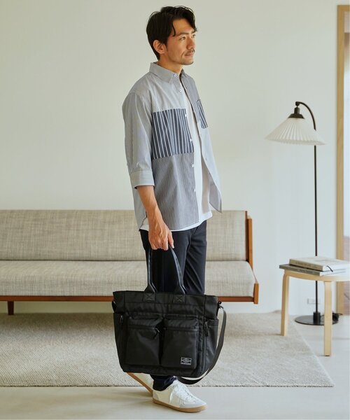 ikka（イッカ）の「【接触冷感】ブロックス冷感5分袖シャツ（シャツ/ブラウス・メンズ・ホワイト/ネイビー/グレー/ブルー・M/L/XL/S）」の5枚目の写真