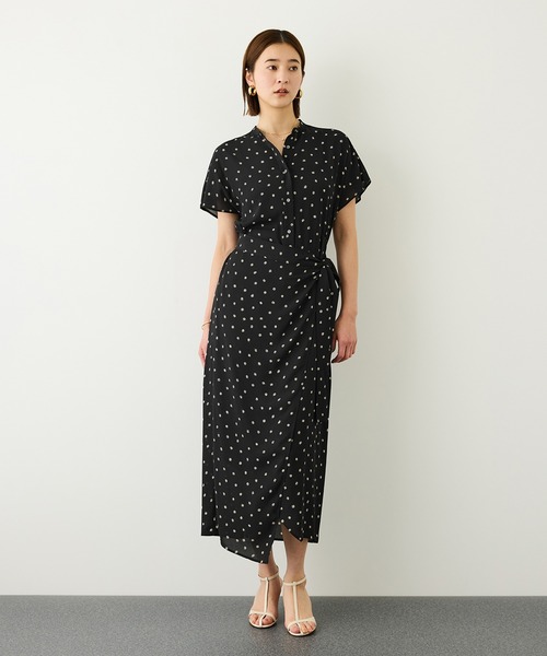 ROPE'(ロペ)の「【DEVEAUX(デヴォー)】ドットラップワンピース/イージーケア(ワンピース・レディース・ブラック系その他・FREE)」の21枚目の写真