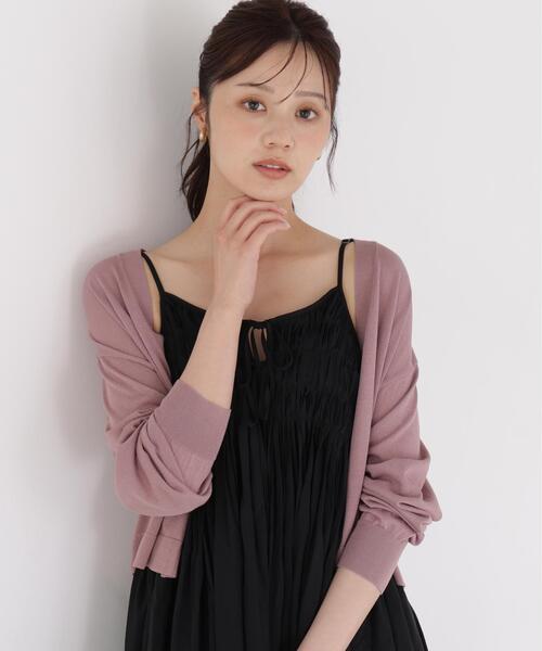 PROPORTION BODY DRESSING（プロポーションボディドレッシング）の「【追加生産】＜UVカット＞シアーカーディガン / 1216274701（カーディガン/ボレロ・レディース・ピンク/グレー/ホワイト・FREE）」の5枚目の写真