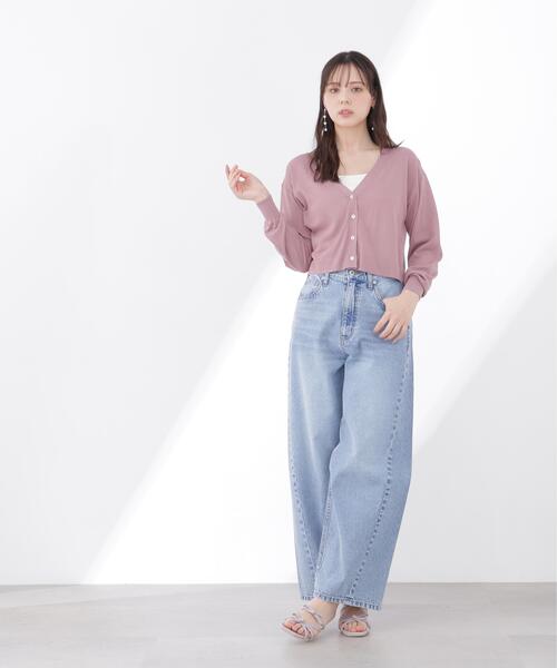 PROPORTION BODY DRESSING（プロポーションボディドレッシング）の「【追加生産】＜UVカット＞シアーカーディガン / 1216274701（カーディガン/ボレロ・レディース・ピンク/グレー/ホワイト・FREE）」の13枚目の写真